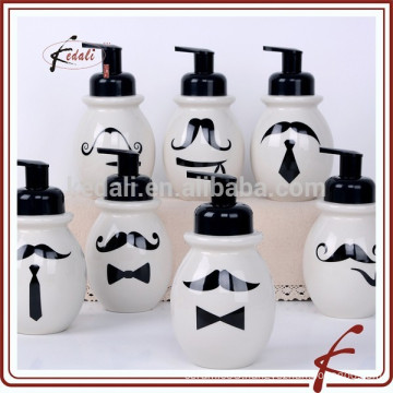 Fashionable ceramic bubble pump soap dispenser 450 ml